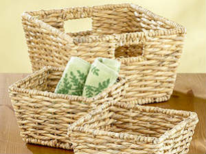 Bamboo Containers and Storage for Cleaned Home
