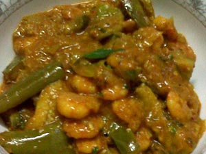 Prawn - Brinjal Kurma
