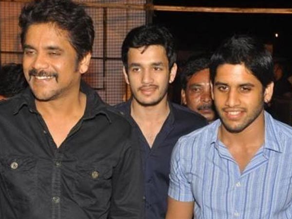 నాగార్జున -అకిల్-నాగచైతన్య :