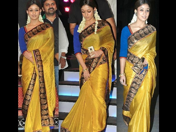 చీరలో హాట్ అంట్ క్యూట్ గా అందాల విందుచేస్తున్న నయనతార