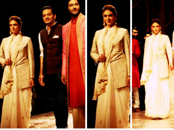 శిమ్మర్ వైట్ శారీ