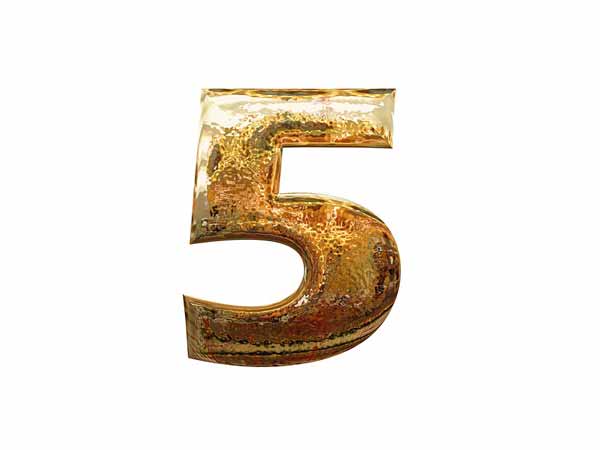 5 – (5, 14 లేదా 23 తేదీలలో పుట్టిన వారు)