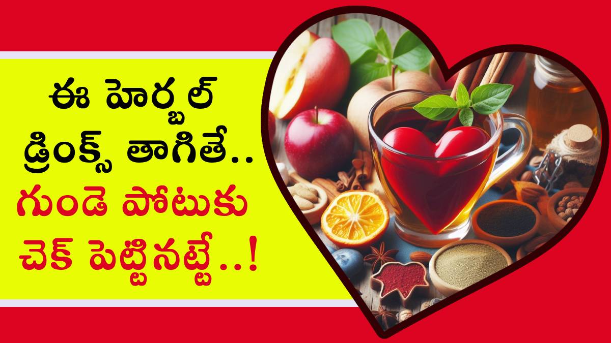 Herbal Drinks ఈ హెర్బల్ డ్రింక్స్ తాగితే.. గుండె పోటుకు చెక్ పెట్టినట్టే..! the top herbal
